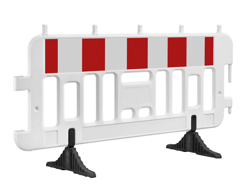 Afspærringshegn m/drejefod, plast