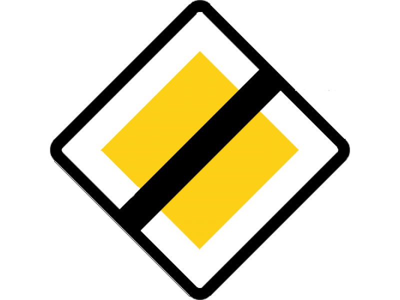 B17 - 50x50 cm - Hovedvej ophører