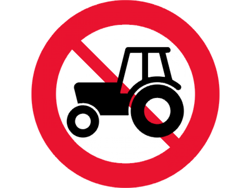C24,1 - Traktor og motorredskab forbudt