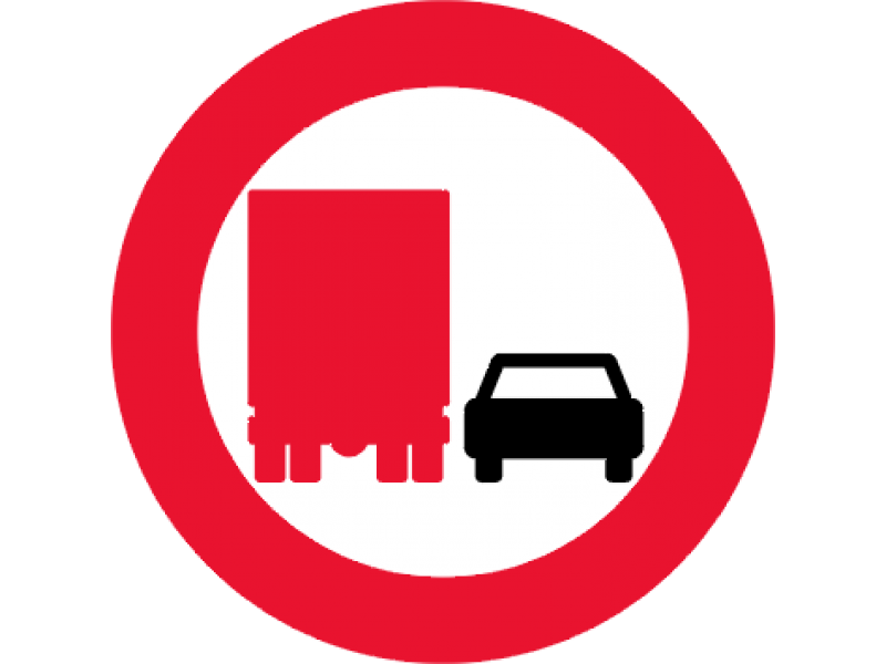 C52 - Overhaling med lastbil forbudt