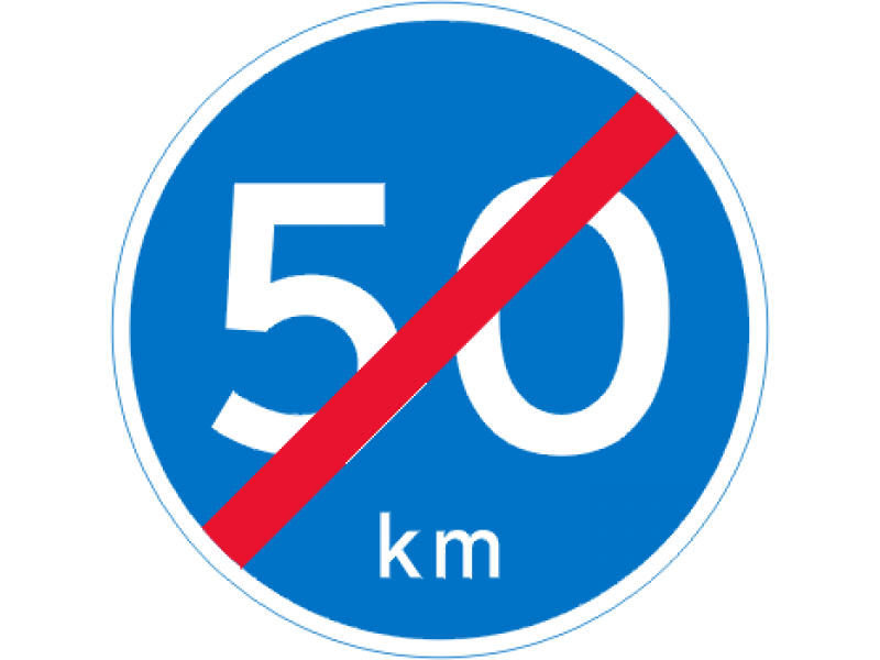 D56 - Ophør af mindste hastighed