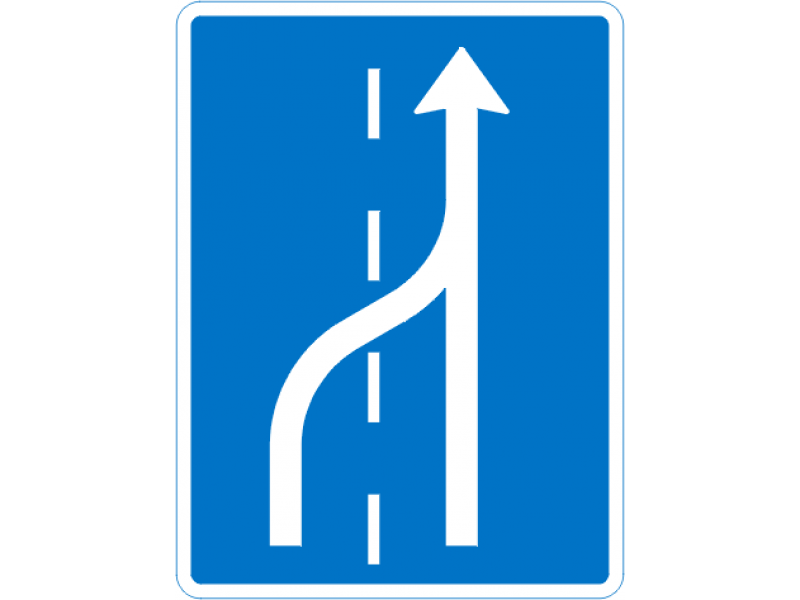 E16,2,2 - Vognbaneforløb med vognbaneskift