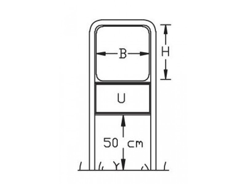 LG3,2-3,3 Lave galger, m. undertavle