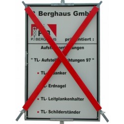 Afdækningskryds alu, 1250x2000 mm